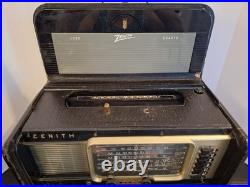 Vintage Zenith Trans Oceanic Wave Magnet Tube Radio Model T600-T600L. 1956