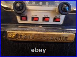 Vintage Zenith Trans Oceanic Wave Magnet Tube Radio Model T600-T600L. 1956
