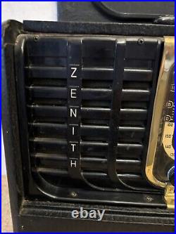 Vintage Zenith Trans-oceanic Standard Broadcast Radio G500 Tube Untested