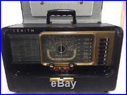 Vintage Zenith Transoceanic H500 Wave Magnet Short Wave Tube Radio Excellent