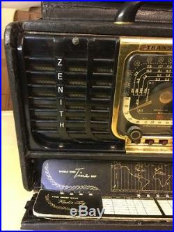Vintage Zenith Transoceanic Wave Magnet Clipper 8G005YTZ1 World Band Ham Radio