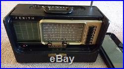 Vintage Zenith Transoceanic Wave Magnet Model L600 Tube Radio 1950's