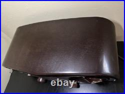 Vintage Zenith Tube Bakelite Alarm Clock Radio Owl Eyes Brown Works