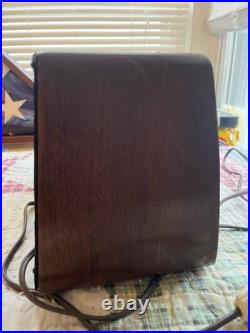 Vintage Zenith Tube Radio 6D030-Z Eames Wood Cabinet AM Powers On Not Working