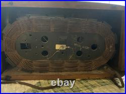 Vintage Zenith Tube Radio 6D030-Z Eames Wood Cabinet AM Powers On Not Working