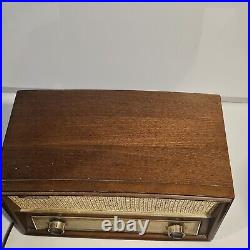 Vintage Zenith Tube Radio AM/FM Phono Input Model G730 Wood WORKS