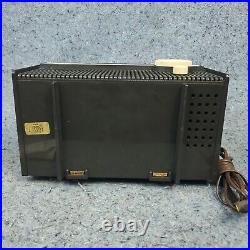 Vintage Zenith Tube Radio J506C AM 1960's MCM Black Tabletop Tested Working