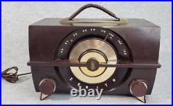 Vintage Zenith Tube Radio J615 Broadcast Band Radio & Phono 6 Tube 1950s WORKS