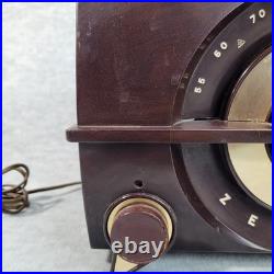 Vintage Zenith Tube Radio J615 Broadcast Band Radio & Phono 6 Tube 1950s WORKS