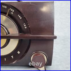 Vintage Zenith Tube Radio J615 Broadcast Band Radio & Phono 6 Tube 1950s WORKS