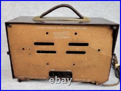 Vintage Zenith Tube Radio J615 Broadcast Band Radio & Phono 6 Tube 1950s WORKS