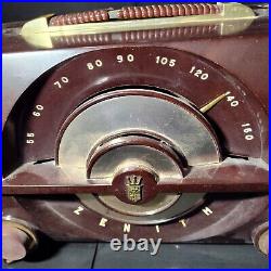 Vintage Zenith Tube Radio J615 Broadcast Band Radio & Phono 6 Tube Circa 1958