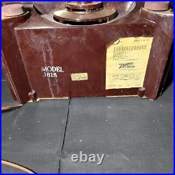 Vintage Zenith Tube Radio J615 Broadcast Band Radio & Phono 6 Tube Circa 1958