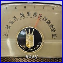 Vintage Zenith Tube Radio Model 5G41 AM Bakelite Tabletop 1940s Untested
