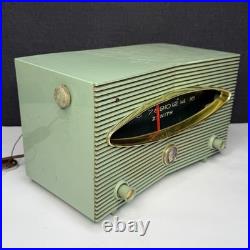 Vintage Zenith Tube Radio Model A615F Plastic Aqua FOR PARTS/REPAIR