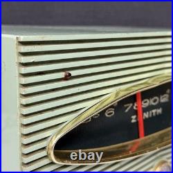 Vintage Zenith Tube Radio Model A615F Plastic Aqua FOR PARTS/REPAIR