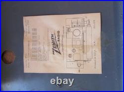 Vintage Zenith Tube Radio The Royalty Of Radio Model 4G903 PARTS OR REPAIR