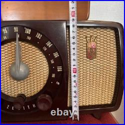 Vintage Zenith Tube Radio USA AM FM Working Retro Tabletop Antique Decor JP