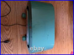 Vintage Zenith Tube radio, Rare Green Race Track. Pilot Lights Up And Radio Work