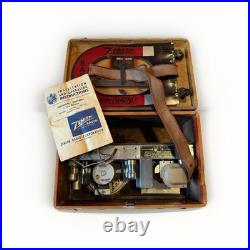 Vintage Zenith Universal AM Tube Radio with Wave Magnet Portable Original Case