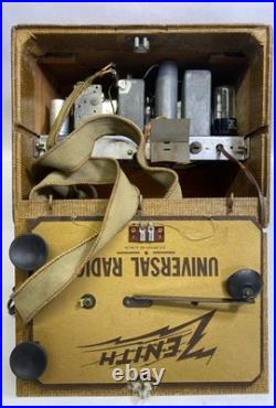 Vintage Zenith Universal Tube Radio WORKS! Powers On /Picked Up Station