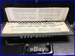 Vintage Zenith Wavemagnet Trans Oceanic World Band Portable Tube Ham Radio