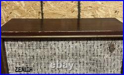 Vintage Zenith Wood Radio Model B730R Great Working Condition (14F)