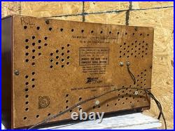 Vintage Zenith Wood Radio Model B730R Great Working Condition (14F)