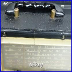 Vintage Zenith Y600 Trans Oceanic Wave Magnet Multiband Tube Radio Tested Works