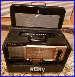 Vintage Zenith Y600 Trans Oceanic Wave Magnet Radio Black Box Case Chassis 6T40