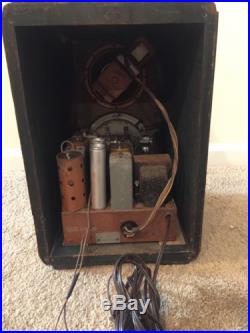 Vintage Zenith prewar Wood Tube Radio Restored and Working 5-S-228 Short Wave