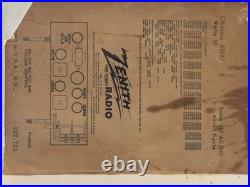 Vintage Zenith tube radio, racetrack fine condition, video