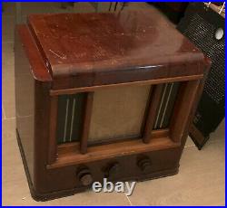 Vintage antica Radio d'epoca valvole Philips 536A art deco 1935 tube
