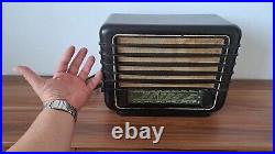 Vintage bakelite Tesla Rytmus tube radio Czechoslovakia 1950s