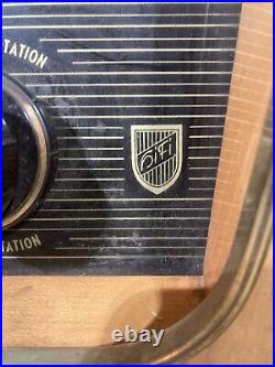 Vintage broadband German tube wooden radio