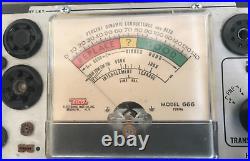 Vintage eico 666 tube tester with instructions manual, Working