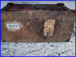 Vintage firestone air chief 4 A 21 tube radio