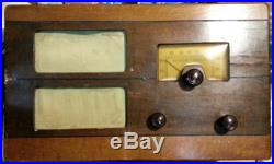 Vintage japan japanese Wood Cabinet TUBE RADIO with case am speaker broken parts