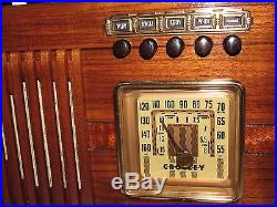 Vintage old wood antique table top tube radio Crosley TK 52 WOW