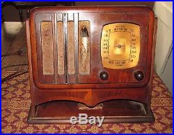 Vintage old wood antique tube radio Emerson Model Radiotelevisionparts repair