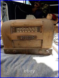 Vintage philco tube radio Police Aircraft Shortwave Amateur Radio Receiver