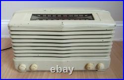 Vintage radio BF GOODRICH tube Model 11-701 AM FM KC bakelite RARE cream 1950