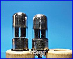 Vintage radio amplifier tubes 6sn7w metal base sylvania pair