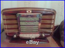 Vintage russian soviet USSR tube radio ZVEZDA 54 analog french SNR EXCELSIOR