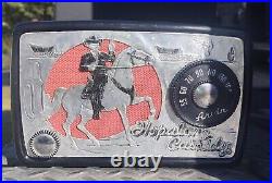 Vintage scarce 1950s Working BLACK Arvin Hopalong Cassidy Radio Receiver