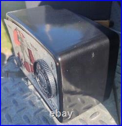 Vintage scarce 1950s Working BLACK Arvin Hopalong Cassidy Radio Receiver