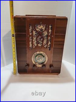 Vintage-silvertone-broadcast-tombstone-tube Radio-tested