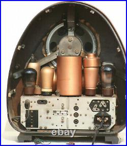 Vintage tube radio Philips antique collectible vacuum design 30's art deco TRF