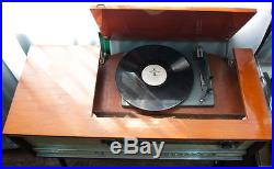 Vintage tube radio radiola Kantata-203 radiogram record player