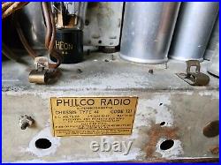 Vintage working Philco 44 Cathedral Radio table top baby grand